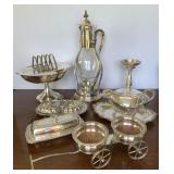 Antique & Vintage Serving Ware w/ Wagon