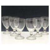 Anchor Hocking Bubble Foot Goblet Glasses