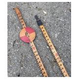 Vintage 8ft. Wood Surveying Stick Measurement Tool