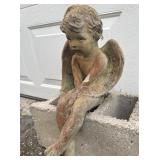 Cherub Garden Statue Concrete Figure