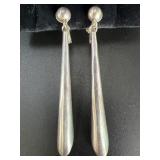 Sterling Silver Minimalist Drop Design Earrings