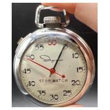 Ingraham Mid Century Mechanical Pocket Stop Watch