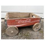Coca Cola Crate Wagon Vintage Garden