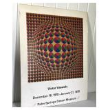 Artist Victor Vasarely Op Art Mounted Poster