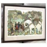 David McCall Johnson Lithograph 1970 Signed