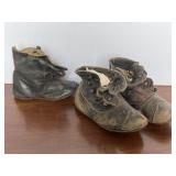 Antique 19th Century Baby Shoes + One
