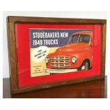 1949 Studabaker Automobile Brochure Framed
