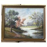 EA Gates Pastel Landscape Framed Art