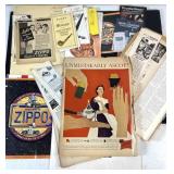 Vintage Zippo Ronson Ascot & More Ephemera Ads