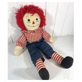 Vintage Raggedy Andy Doll Cloth Yarn Hair