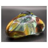 C. Goddman Signed Irrediscent Paperweight