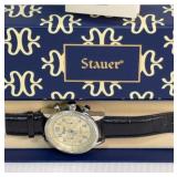 Stauer Genuine Leather Watch #52971 10.5"