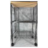 Supreme Steel 4-Wheeled Cart Chrome