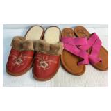 Woman's Slippers & Size 7M Flip Flops