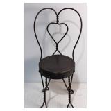 Sweetheart Metal Doll Chair 17.5x8.25