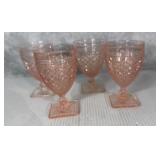 Anchor Hocking Miss America Pink 5 ounce Juice