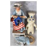 Betsy Ross Whiskey Decanter Pillsbury Hallmark