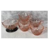 Arcoroc France ROSALINE Pink Swirl Large Salad