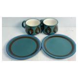Ionas Roberts Stone Ware Plates & Mug
