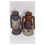 Dietz Kerosene Lanterns 14" &13.5"
