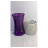 Glass Gathering Vase(8x5') & Glass Votive