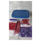 Viola Decorative Shred Red & Purple & Tub