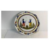 Massilly France Henriot Quimper Tin Tray