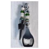 Beaded Bottle Opener(5.5') & Wine Stopper(4.75')