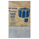 Vintage Tri-Statge Caddy with Chips and Cards