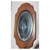 Oven Mirror w wooden Frame 23"