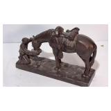 The Last Drop Cast Iron Sculpture 8x11.5"