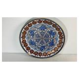 Hand Painted Gold Imari Japanese Plate 11'