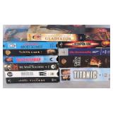 Assorted VHS 007, Titanic, MIIB, & More