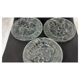 Kig Indonesian Glass Plates Lot of 6