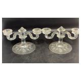 Crystal Candelabras 4.25 x 8.25'