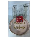 Cocktails & Kisses Serving Tray & More