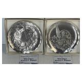 Wendell August Hand Made Aluminum Coasters 4.5'