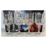 Longchamp Crystal Wine Gasses From France 8'