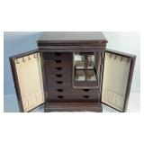 Wooden Jewelry Armoire C-902 16.5x13x8'