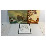 Assorted Art Lot of  12x16' 12x10' & 12x9.5'