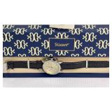 Stauer Genuine Leather Watch #52971 10.5'