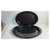 Black & White Polkadot Oval Platters