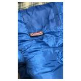 Coleman Blue Sleeping Bag and Green Sleeping Bag