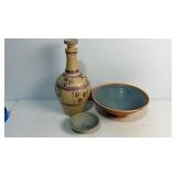 Brent Heerspink Pottery Bowl & Decanter