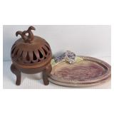 KCUZO Incense Burner(6') French Oval Dish(6.5')