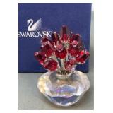 Swarovski Crystal Basket of Roses 3'