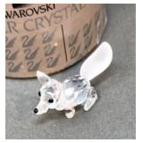 Swarovski Crystal Mini Running Fox 2' long