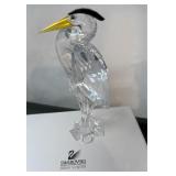 Swarovski Crystal Silver Heron 6 1/2' tall