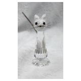 SWAROVSKI Cat Vintage Austrian Lead Crystal