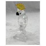 Swarovski Silver Crystal Cockatoo Figurine w/ Box